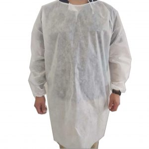 Avental TNT Manga Longa Branco